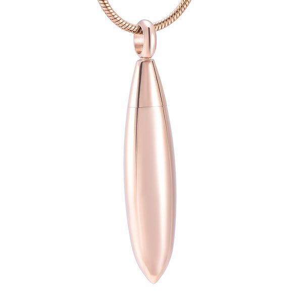 

ijd9995 funnel & gift box, never fade stainless steel cremation jewelry memorial urn ashes holder keepsake bullet urn locket, Silver