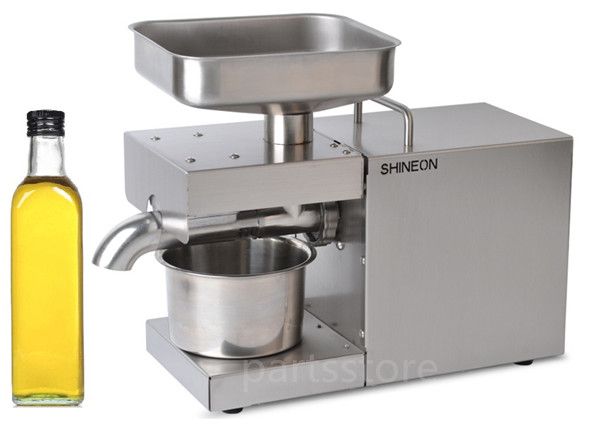 

220v/110v heat and cold home oil press machine pinenut, cocoa soy bean olive oil expeller high oil extraction rate