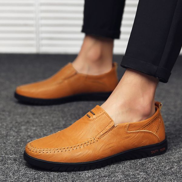

explosion male classic england trend lazy shoes peas shoes a pedal casual large size breathable wear wild men's, Black