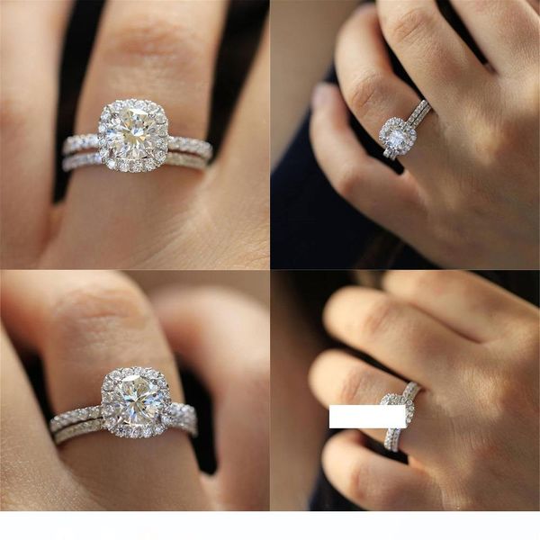 

accessories heart set ma'am marry ring jewelry silver 925 female jewelry fashion masonic special charm engagement nail rings jewelry