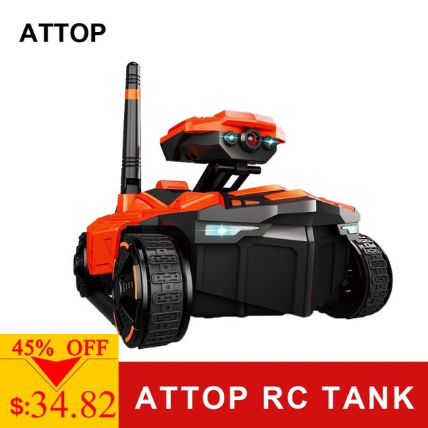 

2018 new atsmart rc tank yd-211 wifi fpv 0.3mp camera app remote control tank rc toy phone controlled robot for children car