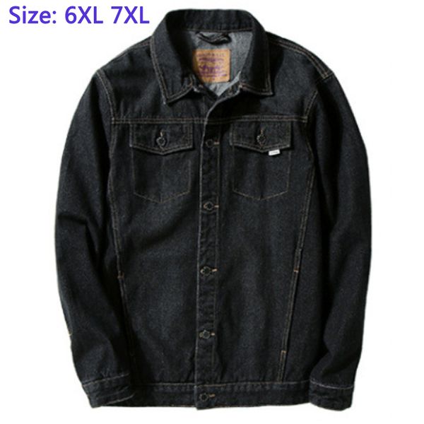 

новое поступление очень большой осенний jackek для мужчин джинсовая толстая повседневная супер большое пальто большая мужская джинсовая курт, Black;brown