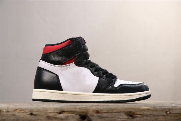 

1s high og gym red sneakers version outdoor shoes men trainers 2019 leather sneakers with box