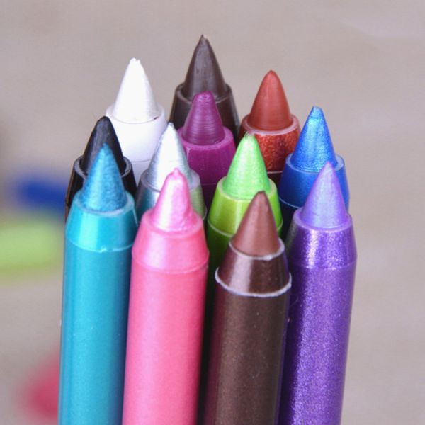 

1pc fashion women long-lasting eye liner pencil pigment white color waterproof eyeliner pen eye cosmetics makeup tools