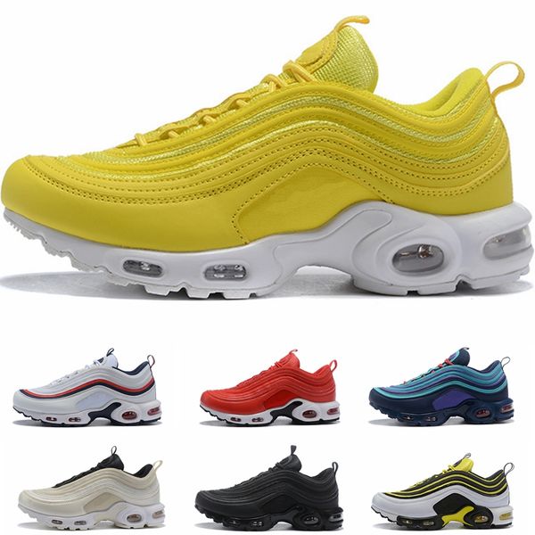 Nike Air Max 97 2019 Nuevo Diseñador 97 Plus Tn Triple Blanco Negro Rosa Zapatillas De Running OG Metallic Gold Silver Bullet Zapatillas De Deporte Nike Air Max 97 2019 Nuevo Diseñador 97 Plus Tn Triple Blanco Negro Rosa Zapatillas De Running OG Metallic Gold Silver Bullet Zapatillas De Deporte