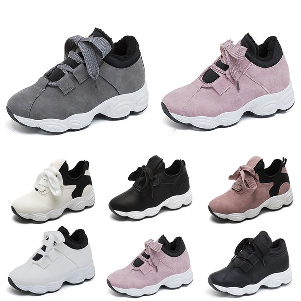 

женщины мода non-brand кроссовки белый черный розовый серый замша открытый walking дышащий спорта кроссовки стиль 15