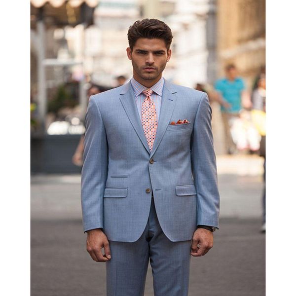 

сшитое bespoke повседневный стиль groomsmen нотч две кнопки groom tuxedos мужские костюмы свадебные шафер blazer (куртка + штаны, White;black