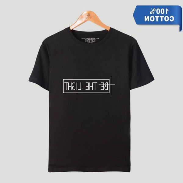 

real hasta la muerte be the light leisure time pure cotton short sleeve shirt t shirts, Gray;blue
