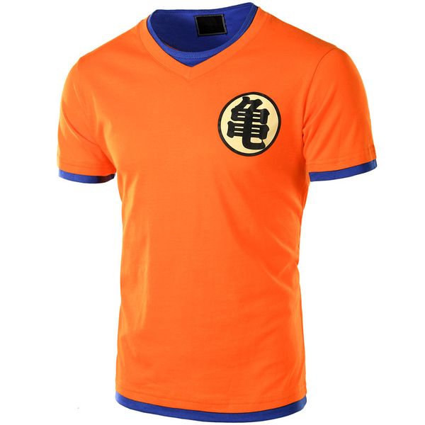 

t shirt men short sleeve orange v neck z mens cosplay tee shirts casual ultra instinct master goku, White;black