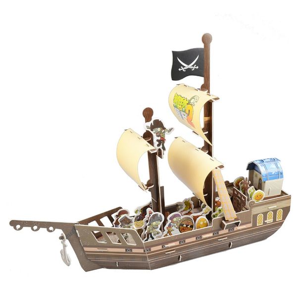 

joy yifor big size plant vs zombies 3d diy paper model puzzle children intellectual toys funny wisdom baby creative birthday gif