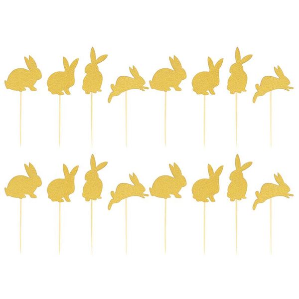 

easter cake ers glittering cake picks cupcake decor party supplies (golden
