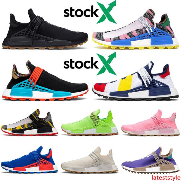 

nmd human race stock x pharrell williams running shoes men women hu trail heart mind solar pack outdoor mens trainers sports sneakers