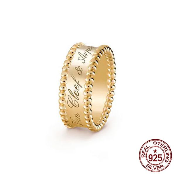 

европейские и американские s925 серебряное кольцо личность моды clover ring простой калейдоскоп письмо signature series 2020 новая горячая, Silver