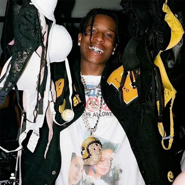 

asap rocky no guns in the wild hidji films tee t shirt men women 1:1 ay travis scott astroworld t-shirt, White;black
