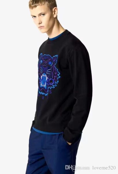 

2019 weat hirt hoodie men xxl 13 kenzo 13 coat long leeve with logo autumn port zipper windcheater de igner clothe plu hoodie, Black