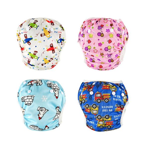 

quaslover baby swim cloth diaper cover reusable washable diaper baby cotton waterproof adjustable child pool training pant nappy
