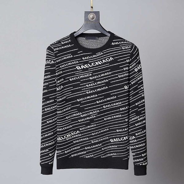 

men's autumn winter sweater logistics new men luxury high-quality long-sleeved sweater european and american brands fashion trend rui, White;black