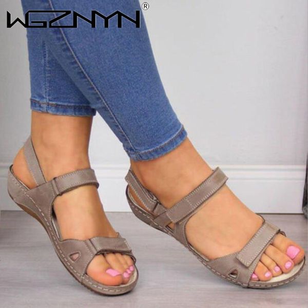 

summer women open toe comfy sandals super soft orthopedic low heels walking sandals women toe corrector zapatos de mujer, Black