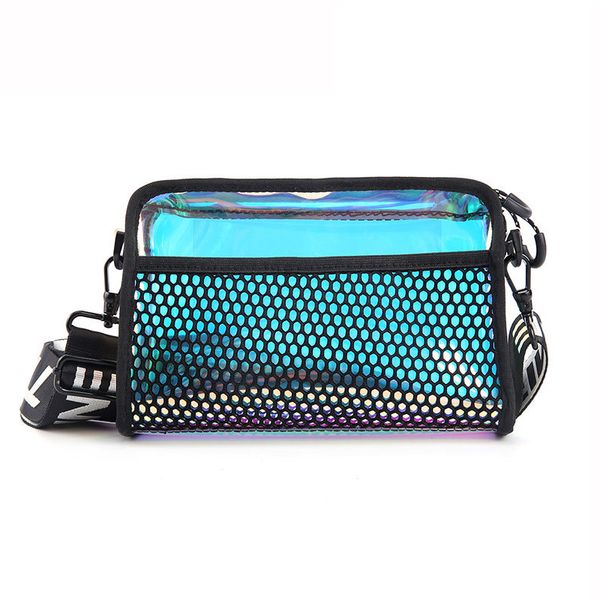 

new holographic crossbody bags for women fanny pack multifunctional phone waterproof belt bag purses and handbags