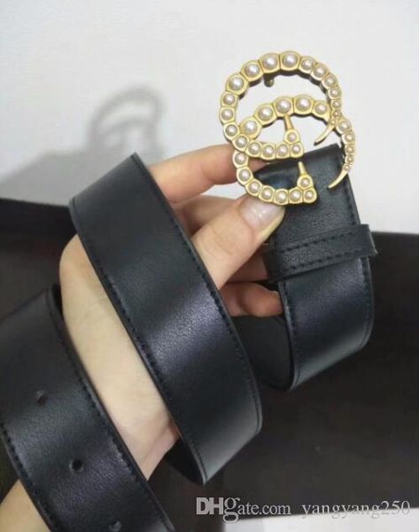 

latest products on the market fashion belt men's and women's brand belts gold buckles party jeans ing, Black;brown