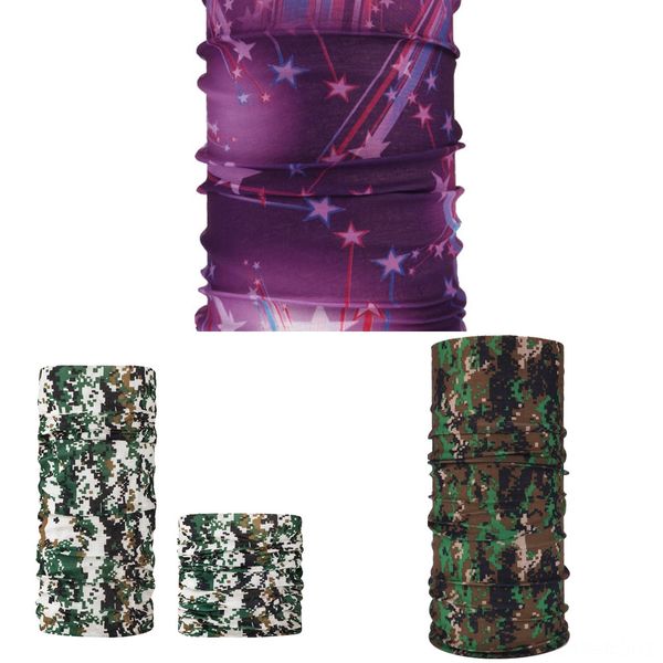 

z9hzl face neck magic scarf 3d mask cycling fishing ski bandanas outdoor headband tube scarf men women seamless scarves, Black