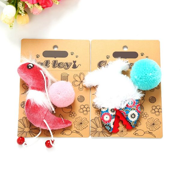 

cats toy bird fish shape catnip funny cat interactive scratching toys kitten soft ball feather trainning toy pet supplies