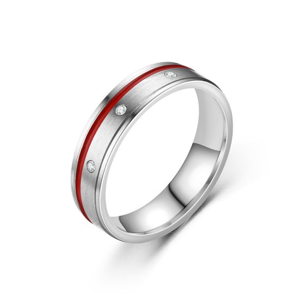 Nuovo anello da dito in silicone nero colorato in acciaio inossidabile al titanio unisex Anelli con diamanti vintage personalizzati per gioielli per coppie all'ingrosso