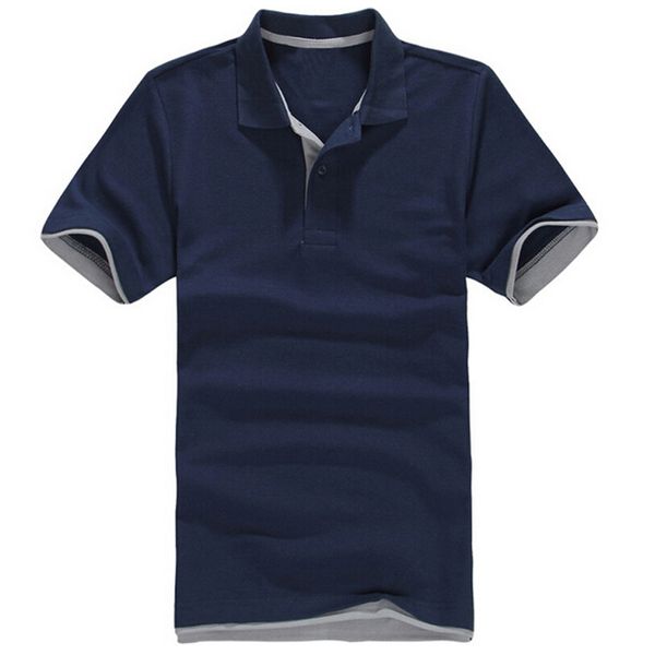 

brand new мужская рубашка поло мужчины хлопка с коротким рукавом рубашки моды golftennis твердые мужские homme камиза, White;black