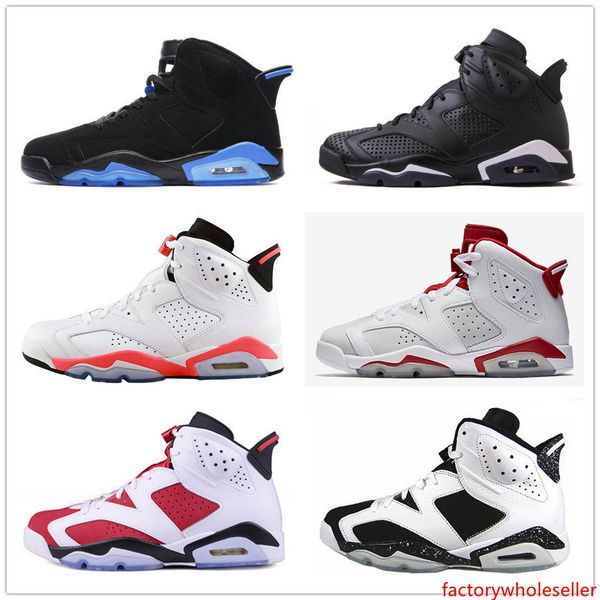 

classic 6 oreo unc 6s black blue white infrared basketball shoes carmine black cat alternate red sport blue maroon sneakers for men women