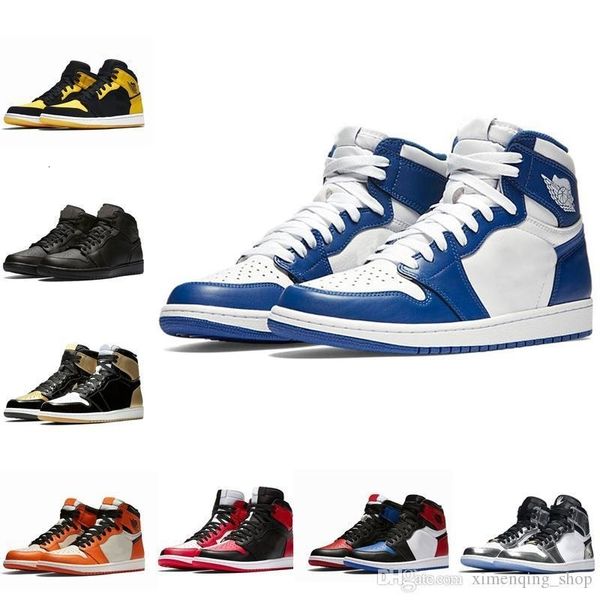 

1 1s high og mens basketball shoes banned bred toe shadow gold r mens athletics sneakers trainers 40-47 v2