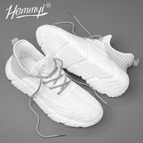 

hemmyi sneakers men lightweight breathable running shoes comfortable lace-up men sports shoes large size 39-46 zapatillas hombre