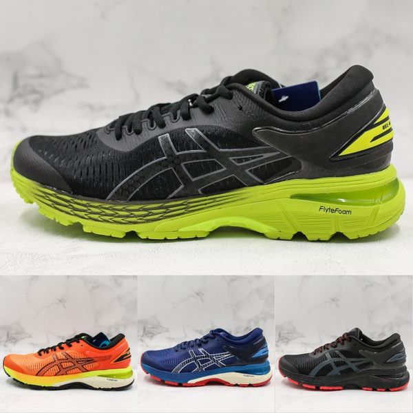 

2019 Asics GEL-KAYANO 25 New Arrivals Men Running Shoes Balck Blue Asics Mens Designer Sports Training Sneakers Size 40-45