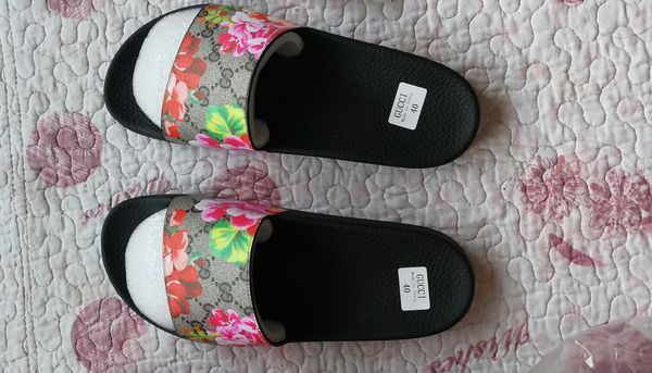 

flower slippers causal slippers 15 colors boys &girls tian/blooms tiger bee snaker print slide sandals outdoor beach flip flops, Black