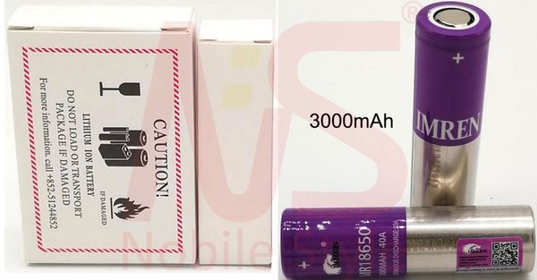 

132pcs 18650 18650b vapes battery batteries rechargeable lithium 510 thread 40a 3500mah cartridge vertex mod palm yocan 25r 30q he2 he4 hg2