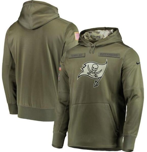 

2019 men tampa bay new style buccaneer salute to service sideline therma performance pullover hoodie olive