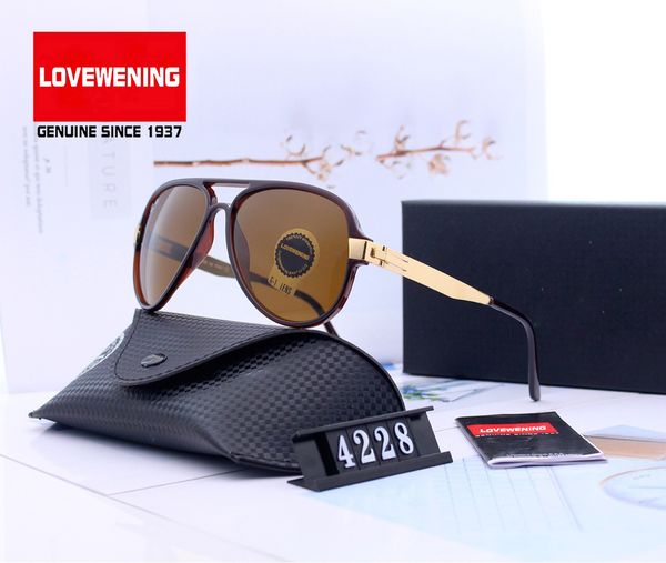 

style (4) vintage sunglasses l4228 sun glasses polaroid hd explosion-proof tempered glass lens spring mirror legs ing, White;black