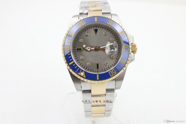 

2020 mans est mechinal watch swiss watch man 40mm size gray face sapphire glass watches est watch high quality, Slivery;brown
