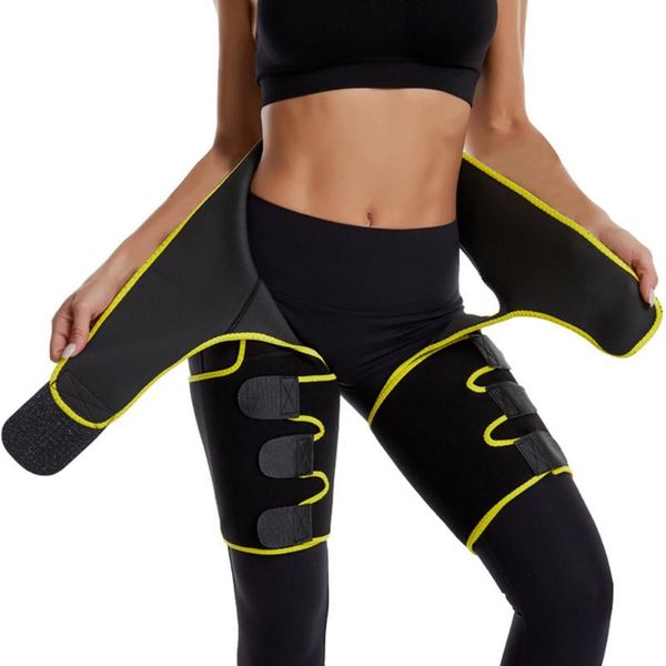 

women thin neoprene hip enhancer slimming belt support lifter legs shaper waist trainer sweat weight loss thigh trimmer