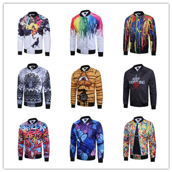 

мужская дизайнерская 3d молния мужчины и женщины водонепроницаемая теплая куртка цифровая печать пародия большой размер искусства спортивная, Black;brown