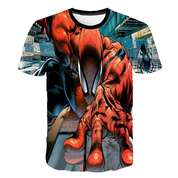 

men's personality summer 3d male anime 2020 cartoon men's t-shirt 3d printing trend round neck short sleeve casual funny t-shirt, White;black