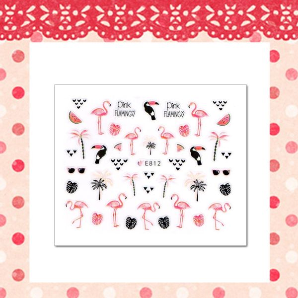 

nail sticker for nail art water transfer sticker for manicure water decals decoration sliders art stickers design, Black