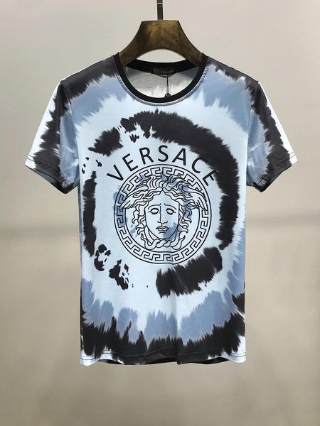 

ver mens t shirt sace luxury mens designer t shirt dhl new medusa print tees trend men summer short, White;black