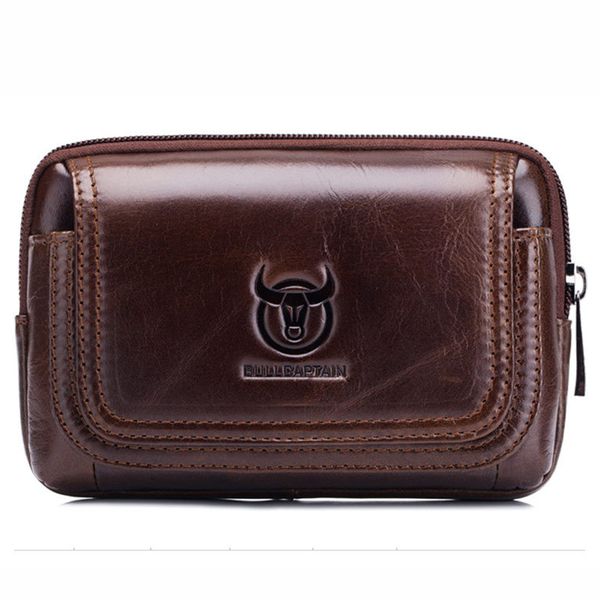 

genuine leather fanny waist bag men belt bum leg hip packs for men mini multi phone box wallet and purse outdoor coin card pouch