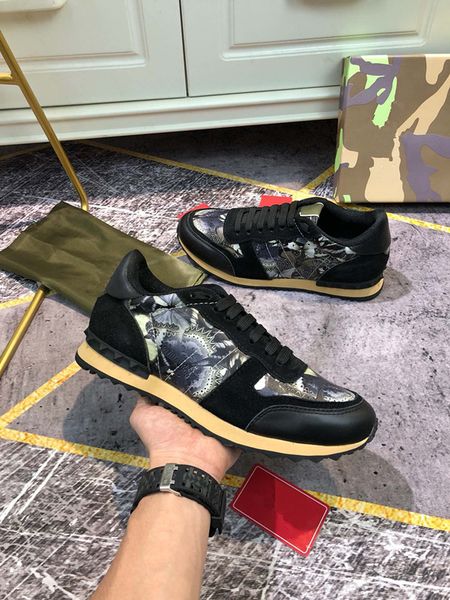 

women men sneaker colour fashion luxurys designers casual shoes woman platform trainers walking sneakers size 35-46, Black
