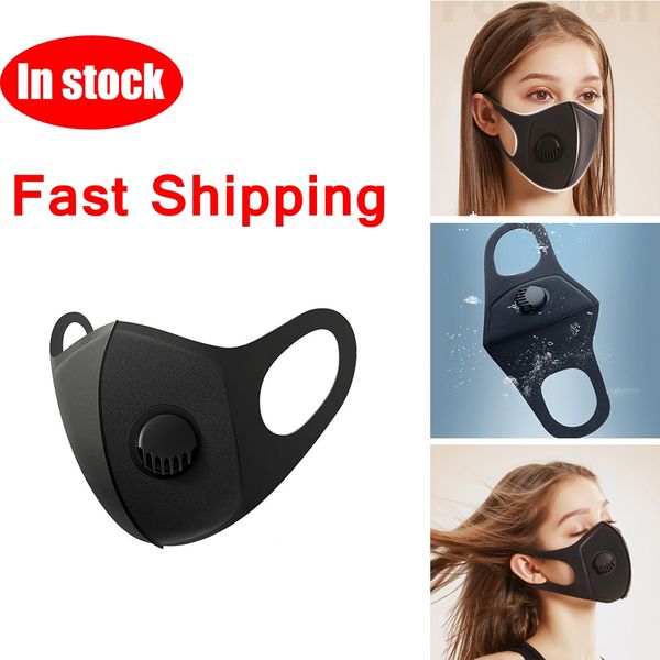 

анти-пылевая маска anti pm2.5 загрязнение лица рот респиратор черный дышащий клапан маска фильтр 3d рот крышка для мужчин женщин