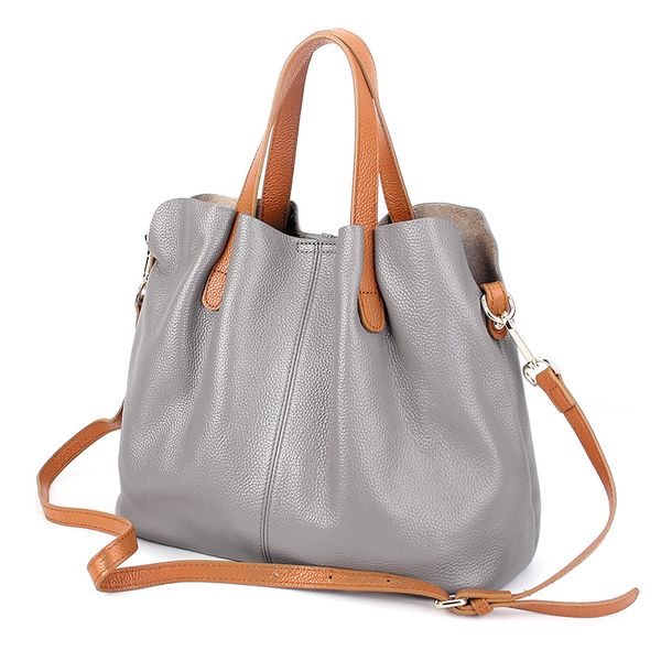 

women handbags cowhide litchi grain women handbags fashion portable shoulder messenger bags composite bags