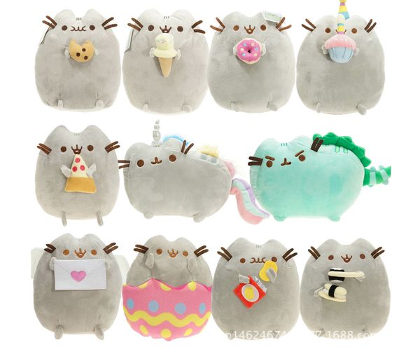

7in Pusheen The Cat Pusheen с печеньем плюшевые мягкие игрушки чучело BRAND NEW