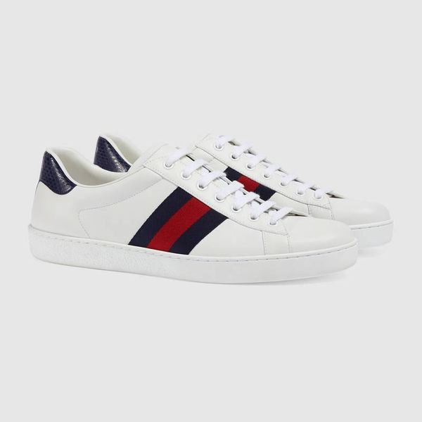 

new men women sneaker gucci gg casual shoes low ace bee stripes shoe walking sports trainers chaussures pour, Blue;gray