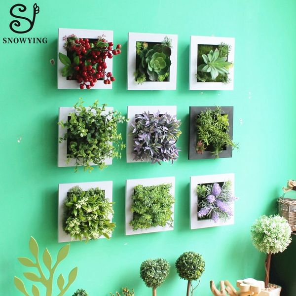 

artificial succulent plant wall art decor plastic fake plants flower for l home garden wall decor
