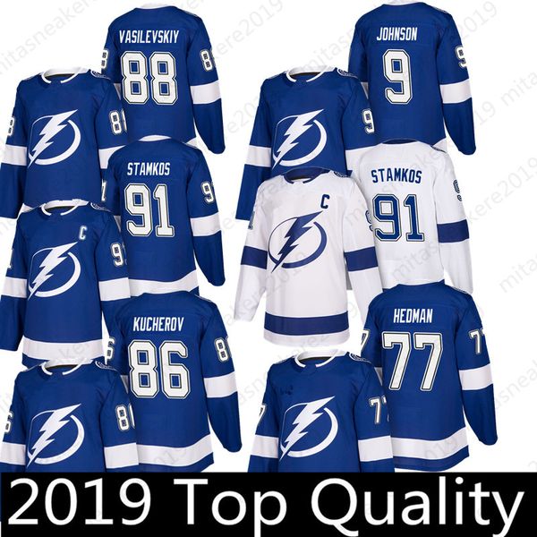 

86 Nikita Kucherov Tampa Bay Lightning 91 Steven Stamkos 77 Victor Hedman 24 Ryan Callahan 40 Gabriel Dumont Hockey Jerseys 2019
